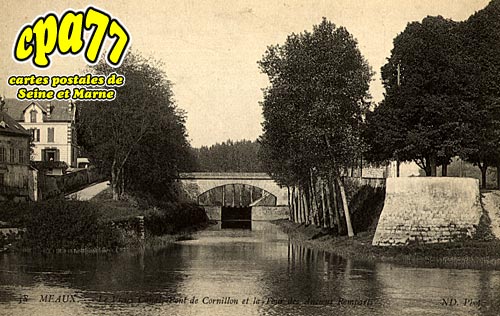 Meaux - Le Vieux Canal, Pont de Cornillon et la Tour des Anciens Remparts