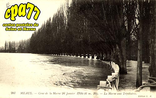 Meaux - Crue de la Marne 26 janvier 1910 (6m20) - La Marne aux Trinitaires