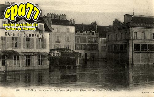 Meaux - Crue de la Marne 26 Janvier 1910 - Rue Sauv de la Noue