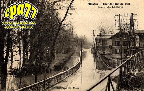 Meaux - Inondations de 1920 - Quartier des trinitaires