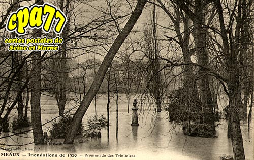 Meaux - Inondations de 1920 - Promenade des Trinitaires