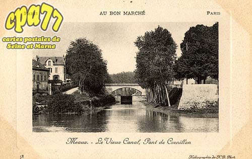 Meaux - Le Vieux Canal, pont de Cornillon