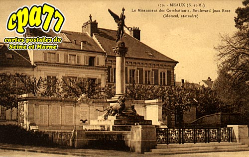 Meaux - Le Monument des Combattants, Boulevard Jean Rose