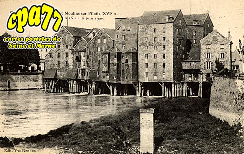 Meaux - Les Vieux Moulins sur Pilotis XVIe s.Incendis dans la nuit du 16 au 17 juin 1920