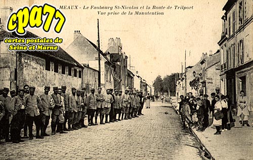 Meaux - Le Faubourg St-Nicolas et la Route de Trilport, vue prise de la Manutention