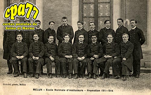 Melun - Ecole Normale d'instituteurs - Promotion 1911-1914