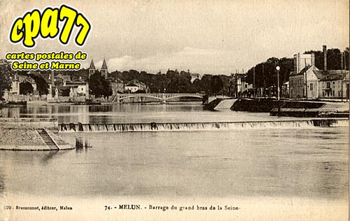 Melun - Barrage du grand bras de la Seine