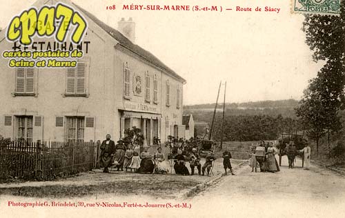 Mery Sur Marne - Route de Sacy