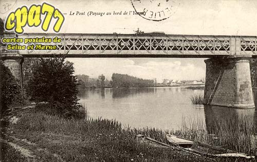 Misy Sur Yonne - Le Pont (Paysage au bord de l'Yonne)