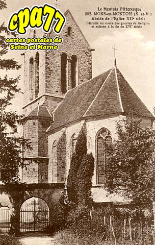 Mons En Montois - Abside de l'Eglise XIIe sicle
