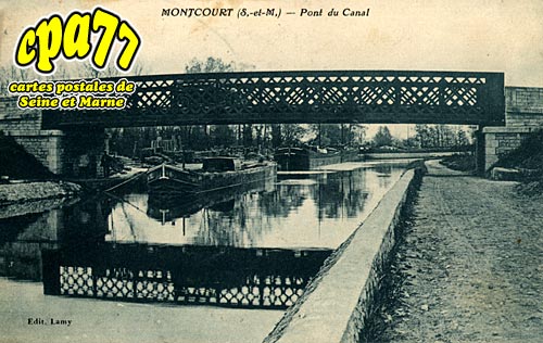 Moncourt Fromonville - Pont et Canal