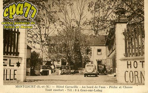 Moncourt Fromonville - Htel Corneille - Au bord de l'eau - Pche et Chasse - Tout confort - Tl. : 8  Grez-sur-Loing