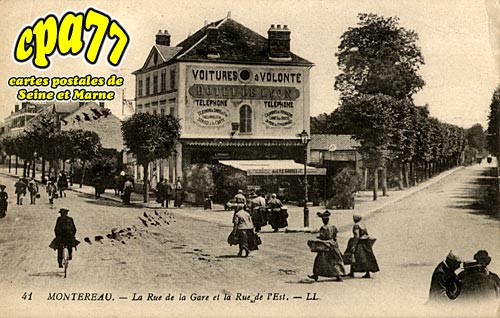 Montereau Fault Yonne - La Rue de la Gare et la Rue de l'Est
