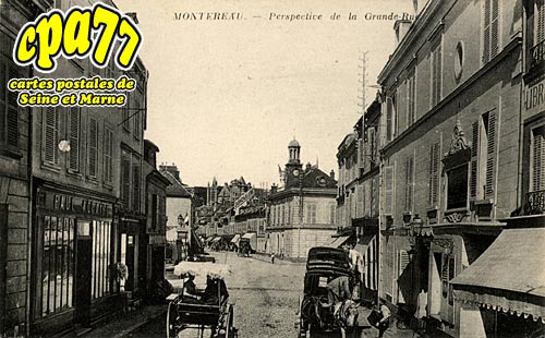 Montereau Fault Yonne - Perspective de la Grande Rue
