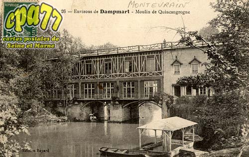Montvrain - Environs de Dampmart - Moulin de Quicangrogne