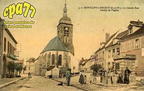 Montigny Lencoup - La Grande Rue - Abside de l'Eglise