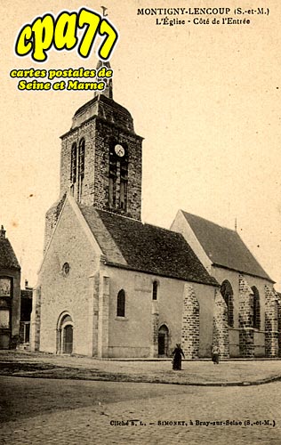 Montigny Lencoup - L'Eglise - C^té de l'Entrée