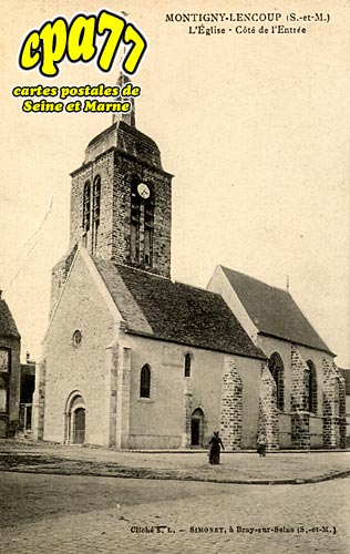 Montigny Lencoup - L'Eglise - Ct de l'Entre
