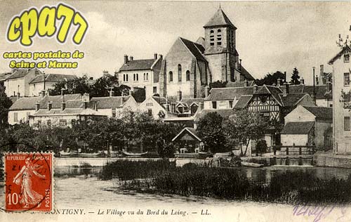 Montigny Sur Loing - Le Village vu du Bord du Loing