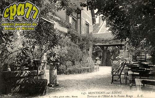 Montigny Sur Loing - Terrasse de l'Htel de la Vanne Rouge