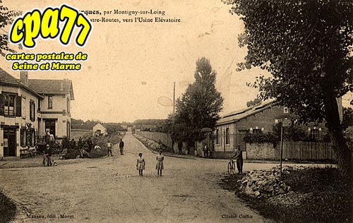 Montigny Sur Loing - Sorques - Carrefour des Quatre-Routes, vers l'Usine lvatoire