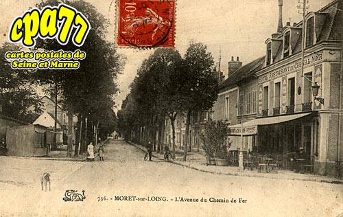 Moret Sur Loing - L'Avenue du Chemin de Fer