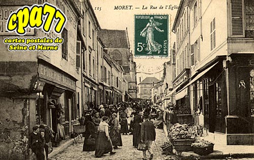 Moret Sur Loing - La Rue de l'Eglise