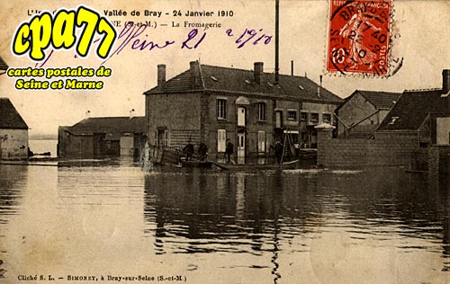 Mouy Sur Seine - L'Inondation de la Valle de Bray - 24 Janvier 1910 - La Fromagerie