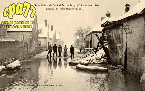 Mouy Sur Seine - L'innondation de la Valle de Bray - 24 Janvier 1910 - Chemin du Petit-Peugny