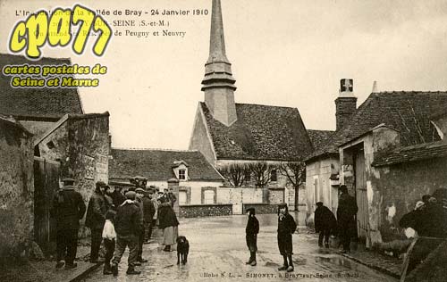 Mouy Sur Seine - L'Innondation de la Valle de Bray- 24 Janvier 1910 - On attend les Rescaps de Peugny et Neuvry