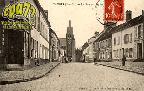 Nangis - La Rue de l'Eglise
