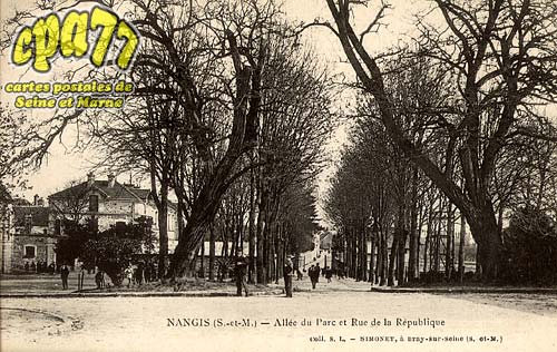 Nangis - Allée du Parc et Rue de la République