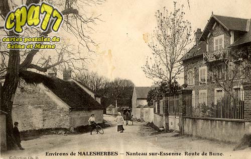 Nanteau Sur Essonne - Environs de Malesherbes - Nanteau sur-Essonne. Route de Bune