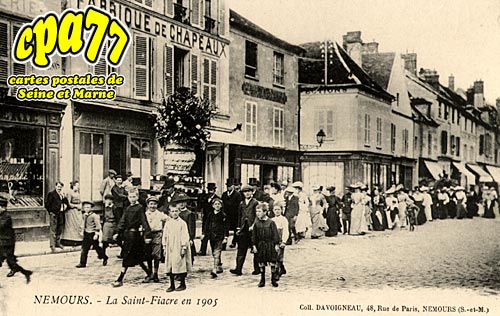 Nemours - La saint-Fiacre en 1905