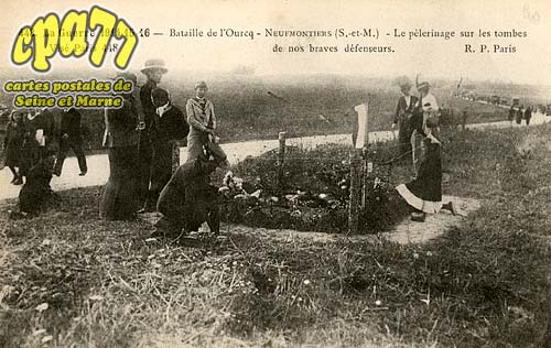 Chauconin Neufmontiers - La Guerre 1914-15-16 - Bataille de l'Ourqu-Neufmontiers - Le plerinage sur les tombes de nos braves dfenseurs