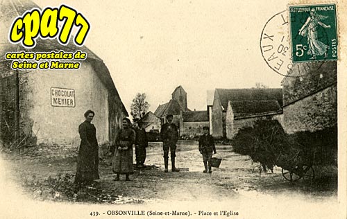Obsonville - Place et l'Eglise
