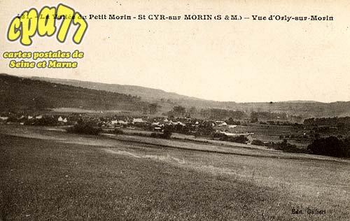 Orly Sur Morin - La Valle du Petit Morin - St Cyr-sur Morin (S.-et-M.) - Vue d'Orly-sur Morin