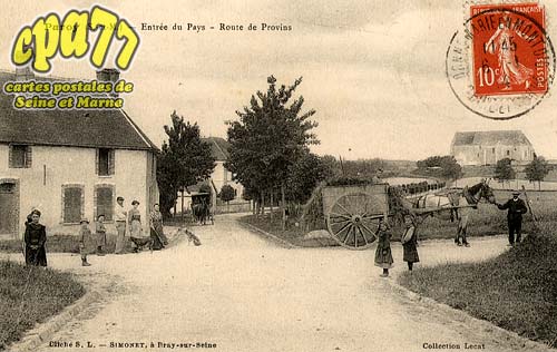 Paroy - Entre du pays - Route de Provins