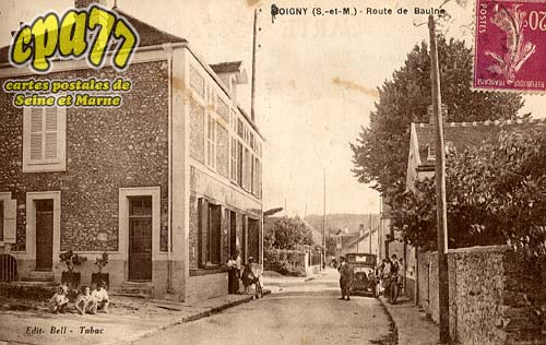 Poigny - Route de Baulne