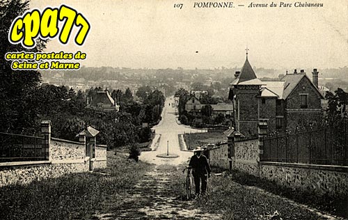 Pomponne - Avenue du Parc Chabaneau
