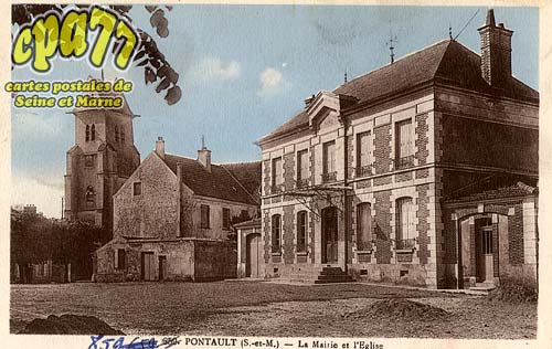 Pontault Combault - La Mairie et l'Eglise