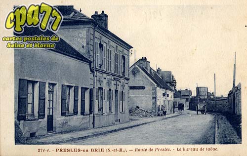 Presles En Brie - Route de Presles - Le Bureau de tabac