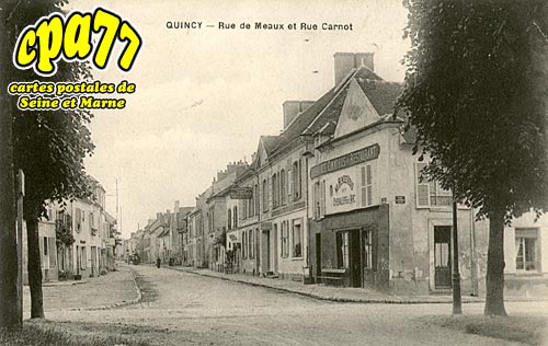 Quincy Voisins - Rue de Meaux et Rue Carnot