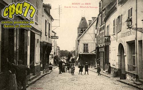 Rozay En Brie - Rue de Paris - Htel du Sauvage