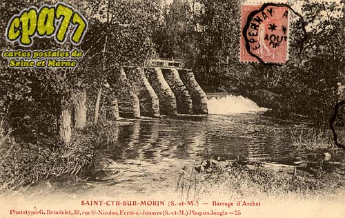 St Cyr Sur Morin - Barrage d'Archet