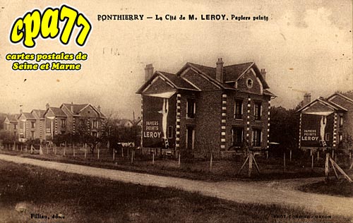 St Fargeau Ponthierry - La Cit de M. LEROY. Papiers peints