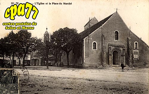 St Mamms - L'Eglise et la Place du March