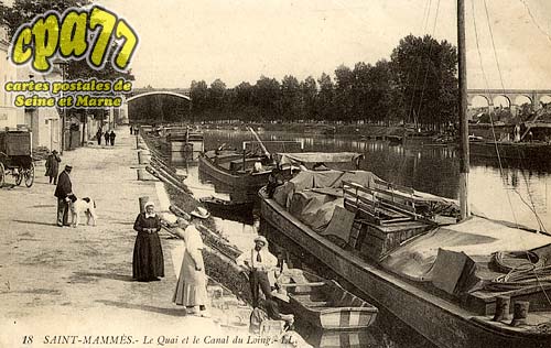 St Mamms - Le Quai et le Canal du Loing