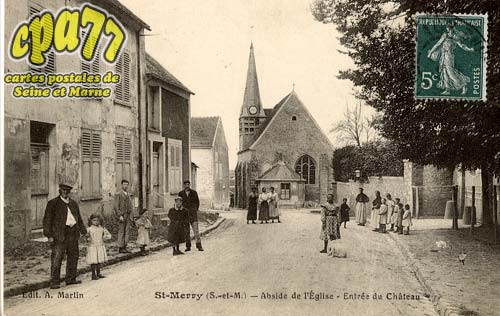 St Mry - Abside de l'Eglise - Entre du Chteau
