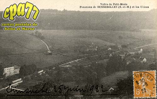 St Ouen Sur Morin - Valle du Petit Morin - Panorama de Busserolles (S.-et-M.) et les Usines